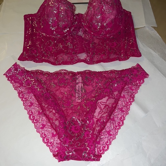 (L) 2pcs Victoria’s Secret Dream Angels Collection Set,  Corset & Cheeky… - Picture 4 of 17